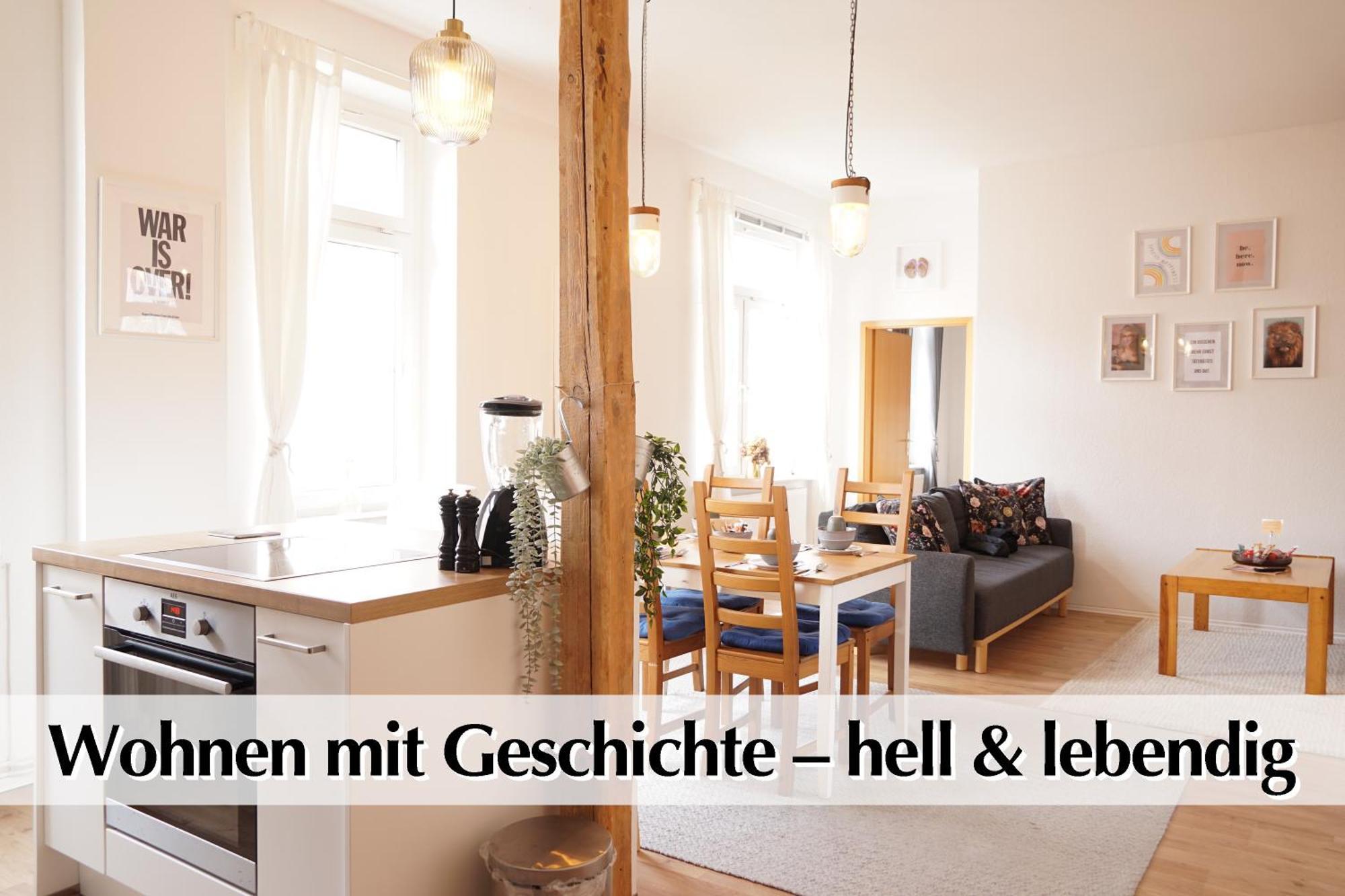 Apartamento Helles Altbau-Loft Mit Kingsize Bett, Smart-Tv, Etc Érfurt Exterior foto